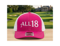 ALL 18 GOLF SNAPBACK 3D PUFF EMBROIDERY PINK/WHITE, COL.BLU/STONE, OL.GRN/WHITE