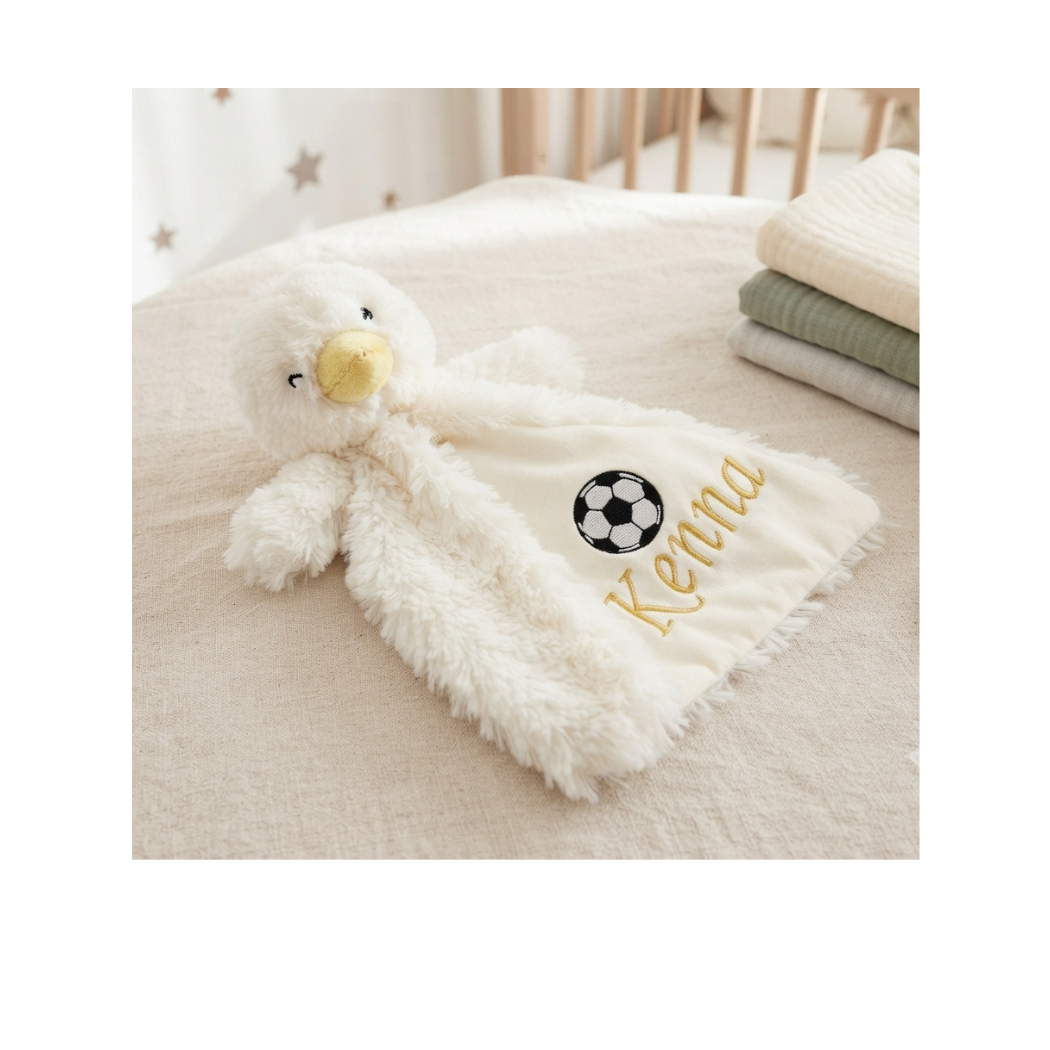 Personalized Cubbies Lovey - Custom Embroidered Baby Security Blanket - Soft Plush Animal Comforter - Choose Your Character