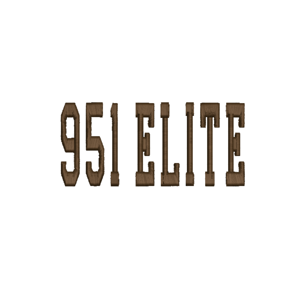 951 ELITE 3D Puff  Embroidered #1 Logo. Choose your Hat and Thread Colors