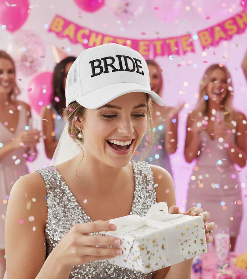 Bride 3D Puff Embroidery Hat