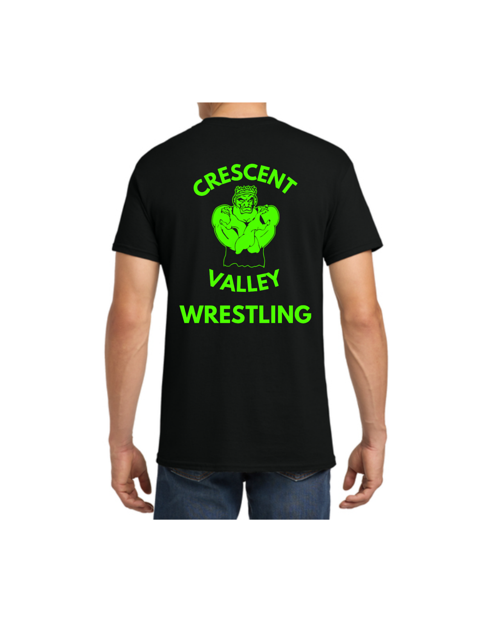 CVC Wrestling Gildan Heavy Cotton 100% Cotton T-Shirt- Black