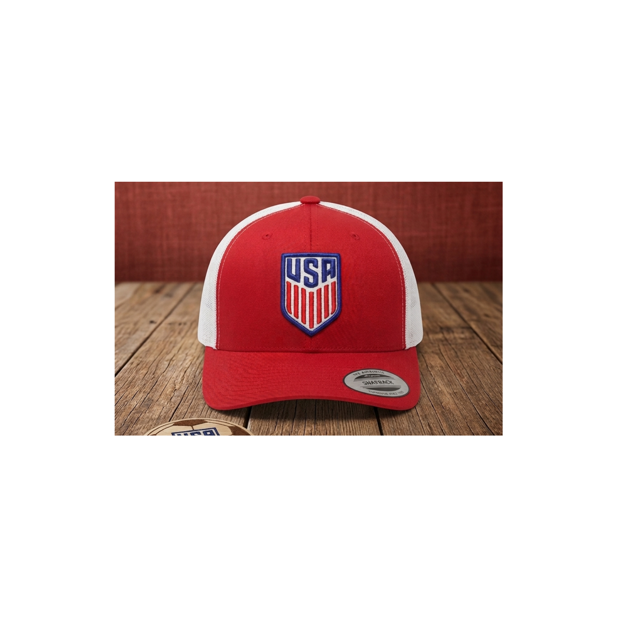 USA Shield Logo  3D puff Snapback Trucker Hat - Multiple Colors