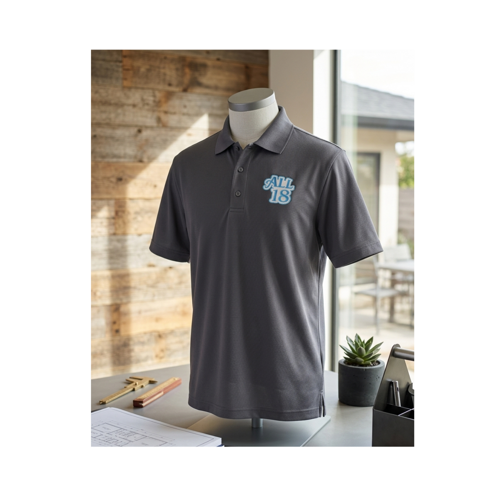 All 18 Golf Embroidered Paragon Performance 550 Golf Polo