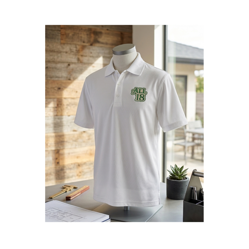 All 18 Golf Embroidered Paragon Performance 550 Golf Polo