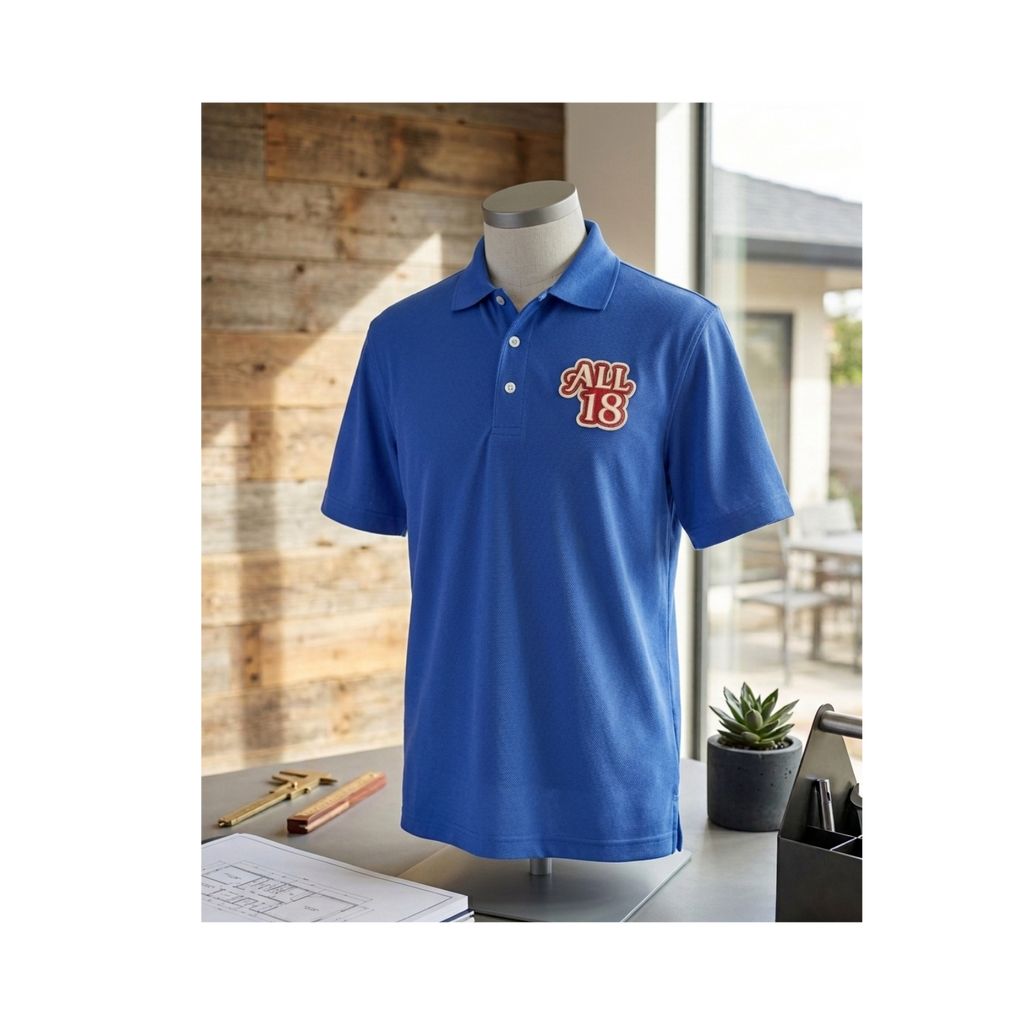 All 18 Golf Embroidered Paragon Performance 550 Golf Polo
