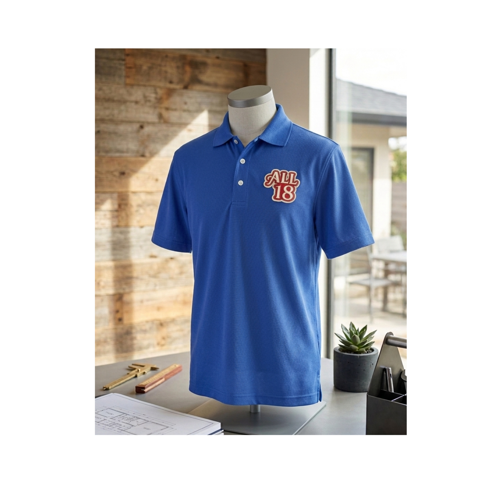 All 18 Golf Embroidered Paragon Performance 550 Golf Polo