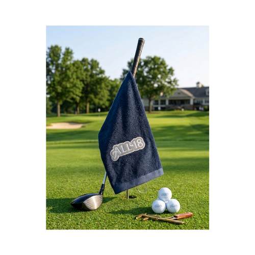 All 18 Custom Embroidered Premium Tri-Fold Golf Towel