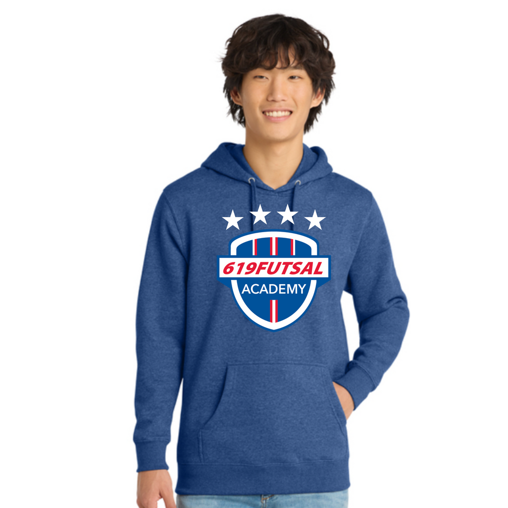 619futsal District® V.I.T.™ Fleece Hoodie Colors: Black, Classic Red, Deep Royal, Charcoal, Royal Frost