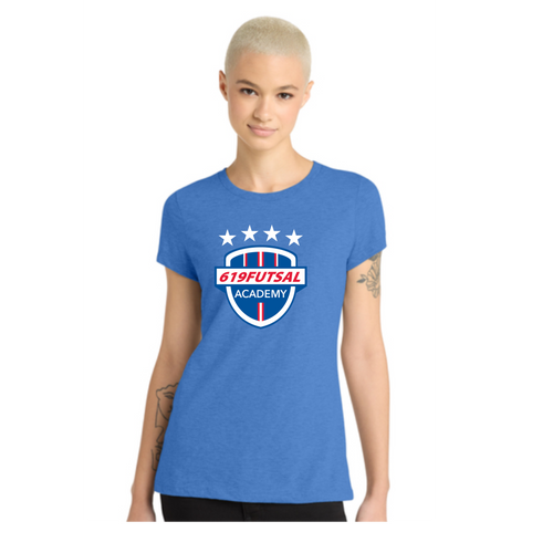 619Futsal District® Women’s Perfect Blend® CVC Tee Colors: Heathered Royal, Black, Charcoal
