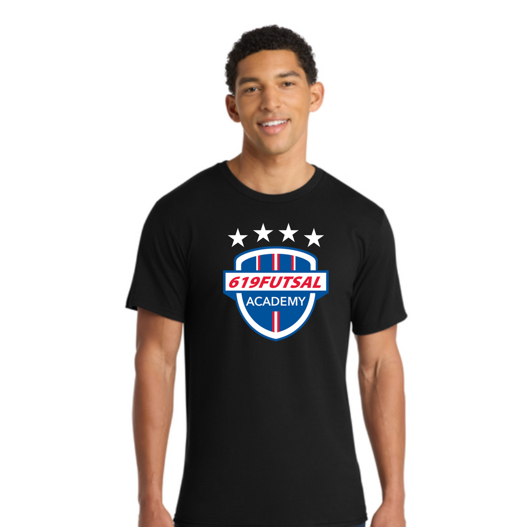 619Futsal Port & Co™ Ring Spun Cotton Tee Colors: Royal, Navy, Black, Red