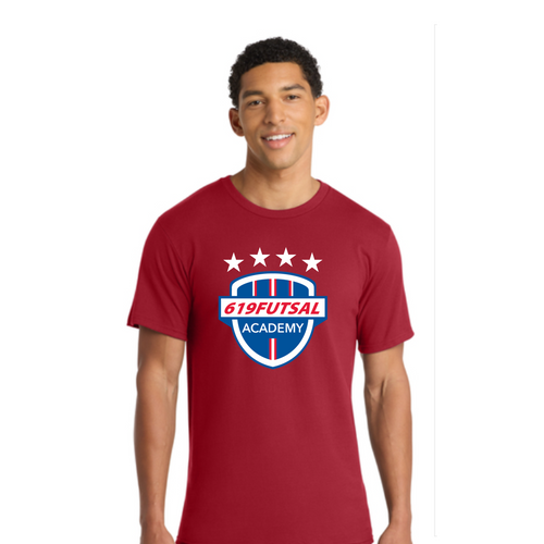 619Futsal Port & Co™ Ring Spun Cotton Tee Colors: Royal, Navy, Black, Red