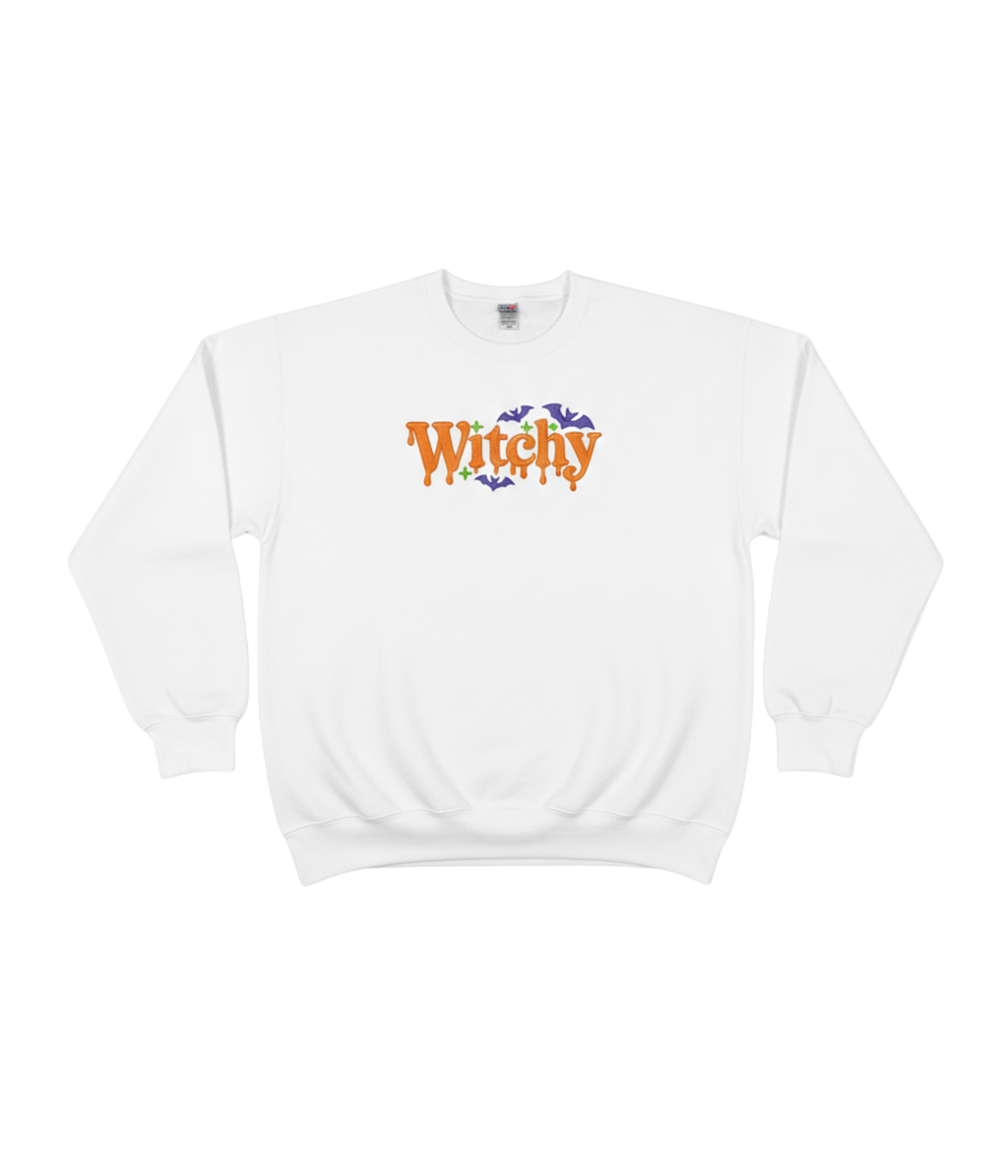Witchy Embroidered Sweatshirt-