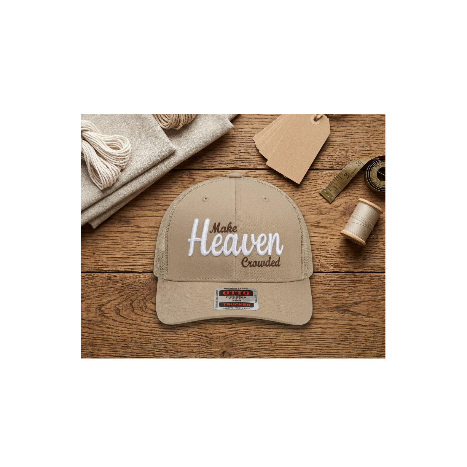 Make Heaven Crowded 3d Puff Hat