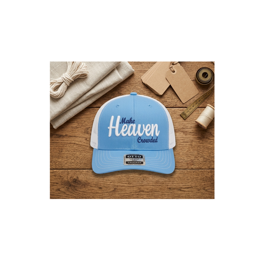 Make Heaven Crowded 3d Puff Hat