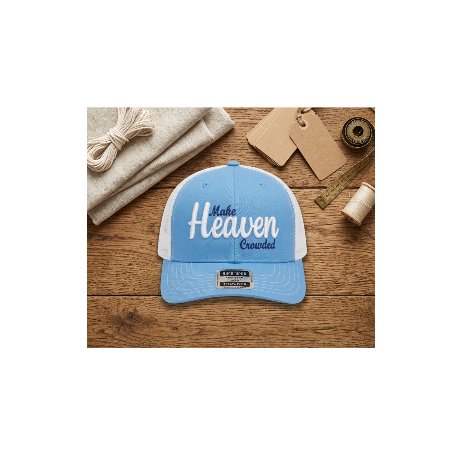 Make Heaven Crowded 3d Puff Hat