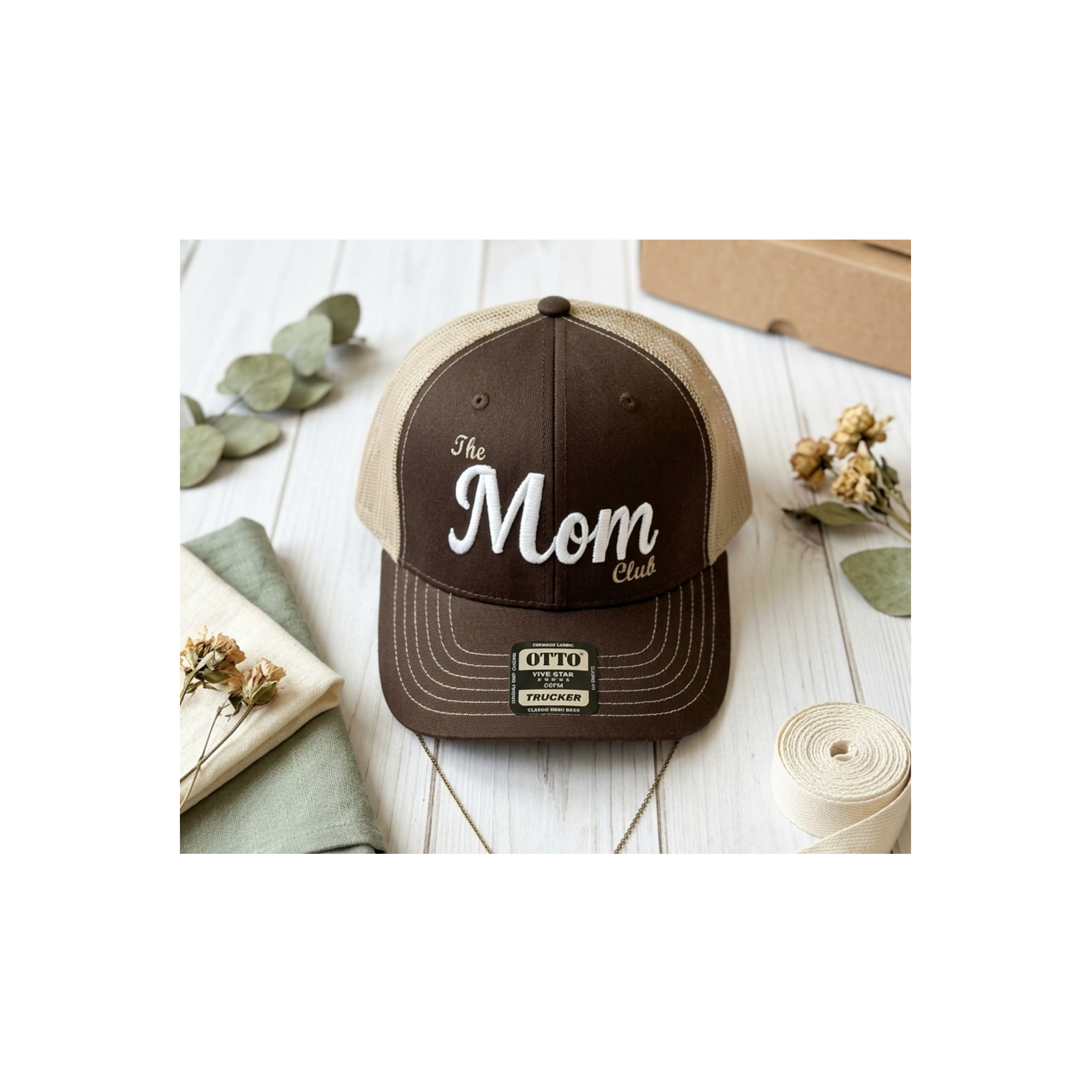 The Mom Club 3d Puff embroidered Hat