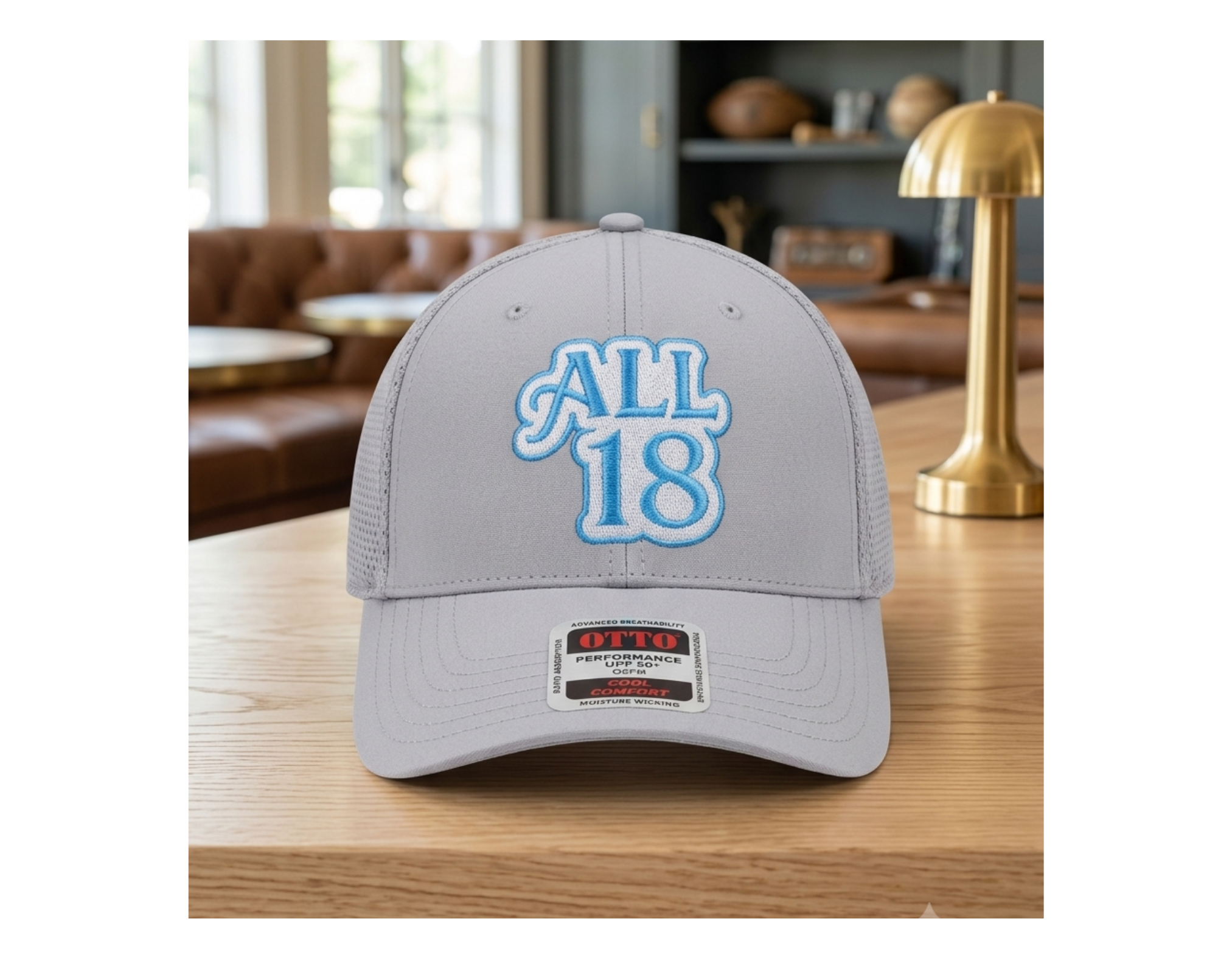 ALL 18" Performance Snapback Cap –  Gray Hook and Latch | OTTO 19-1275