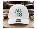 ALL 18 Classic Rope Trucker Cap – Solid White & Green | OTTO 39-071
