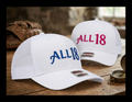 ALL 18 3D Puff Performance Cap – White | Otto 112-1