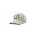 CVC Wrestling Puff Decky 6 Panel Classic Trucker Hat Mid Profile- White