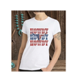 Western Howdy T-shirt: Crewneck & V-Neck Styles