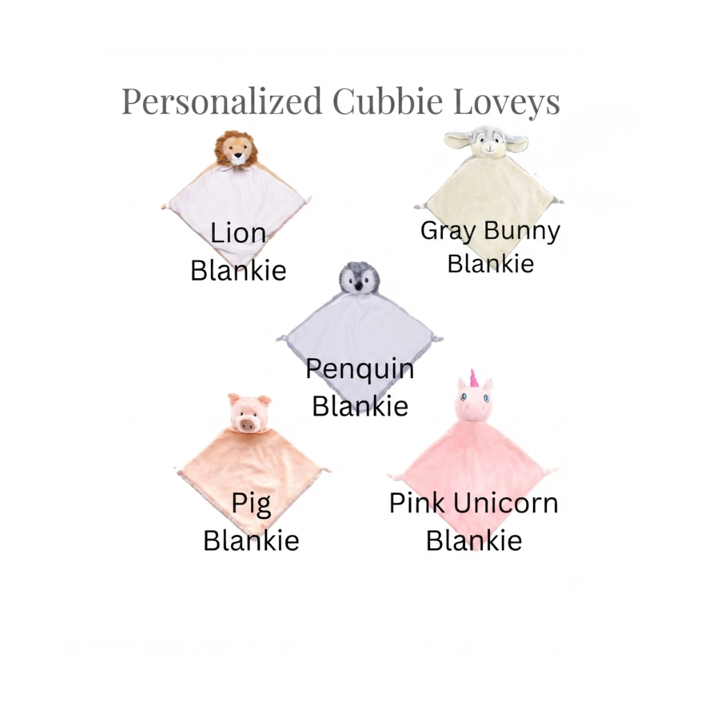 Personalized Cubbies Blankie - Custom Stuffed Animal Security Blanket