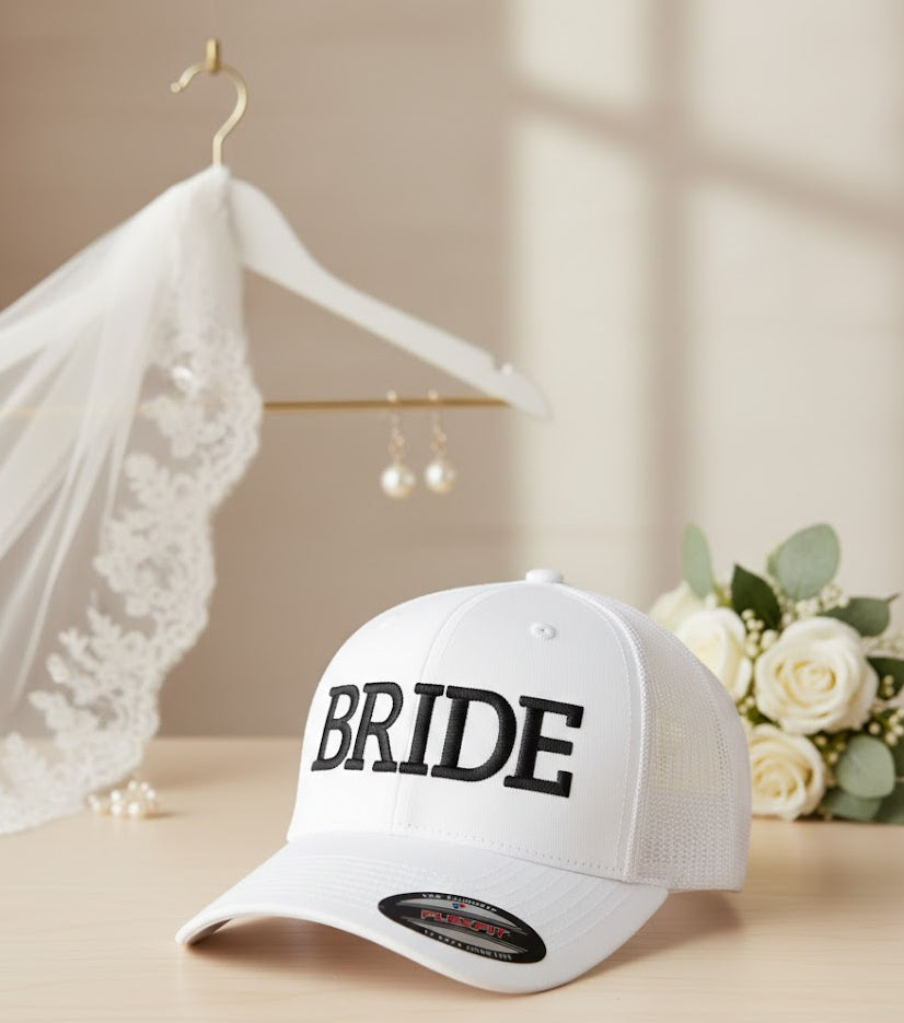 Bride 3D Puff Embroidery Hat