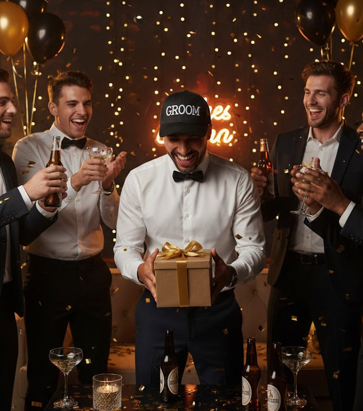 Groom 3D Puff Embroidery Hat